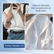 ✨New Arrivals✨Men's Fake Two-Piece Shirt - Deep V-neck stylish style🔥