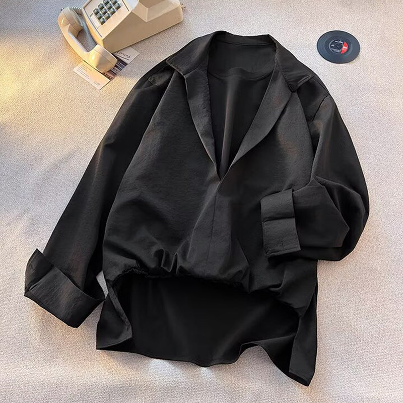 ✨New Arrivals✨Men's Fake Two-Piece Shirt - Deep V-neck stylish style🔥