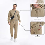 Men’s Athletic 2-Piece Set - Sweatshirt & Joggers