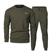 Fall/Winter Hot Sale🔥Men's Knit Jacquard Sweatshirt and Joggers Set