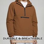 Men’s Outdoor Half-Zip Hooded Jacket