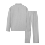 Men’s 2-Piece Waffle Knit Set– Sweatshirt & Straight-Leg Pants