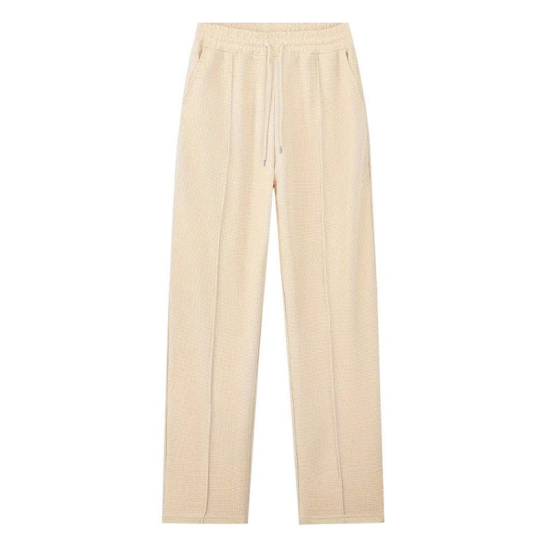 Men’s 2-Piece Waffle Knit Set– Sweatshirt & Straight-Leg Pants