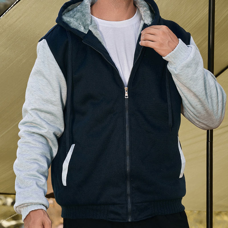 🔥Thickened & Dense Plush Lining🔥Men's Classic Warm Faux Fleece Jacket