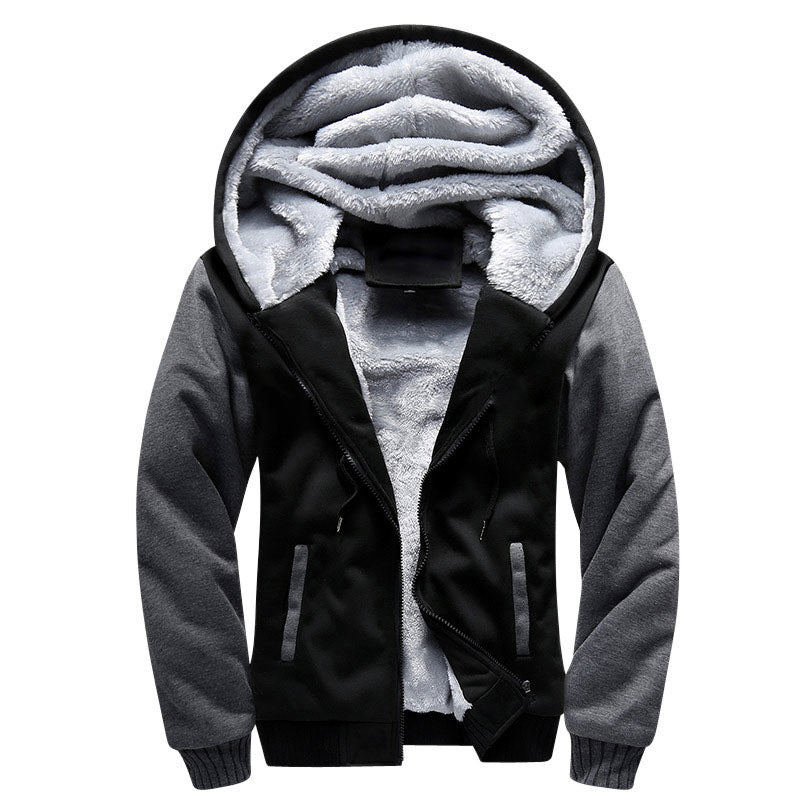 Men’s Classic Zip-up Fleeced Jacket