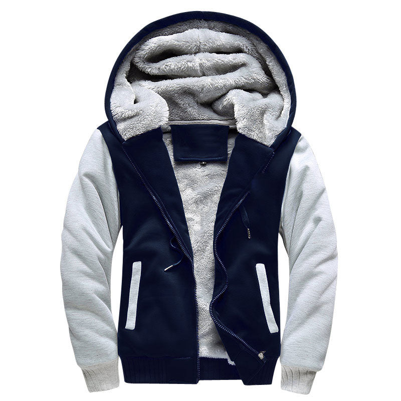 Men’s Classic Zip-up Fleeced Jacket