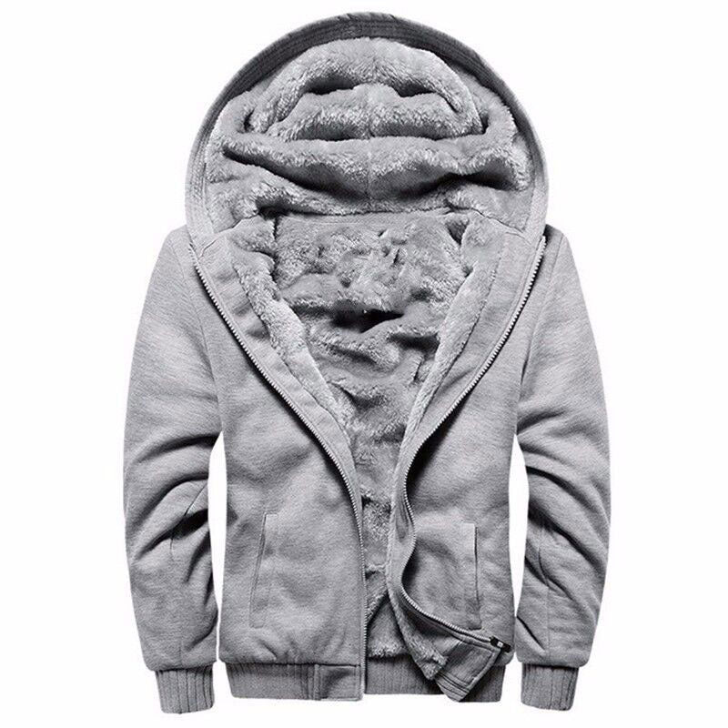 Men’s Classic Zip-up Fleeced Jacket