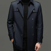 👑✨Men's Medium-Length Trench Coat with Detachable Inner
