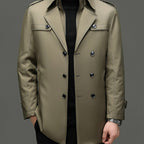 Men’s Trench Coat with Detachable Inner
