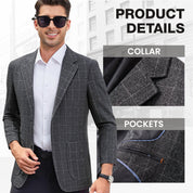 Advanced tailoring📏Men's Business Casual Checked Blazer