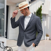 Advanced tailoring📏Men's Business Casual Checked Blazer