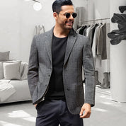 Advanced tailoring📏Men's Business Casual Checked Blazer