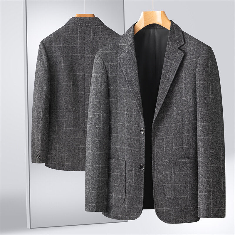 Advanced tailoring📏Men's Business Casual Checked Blazer
