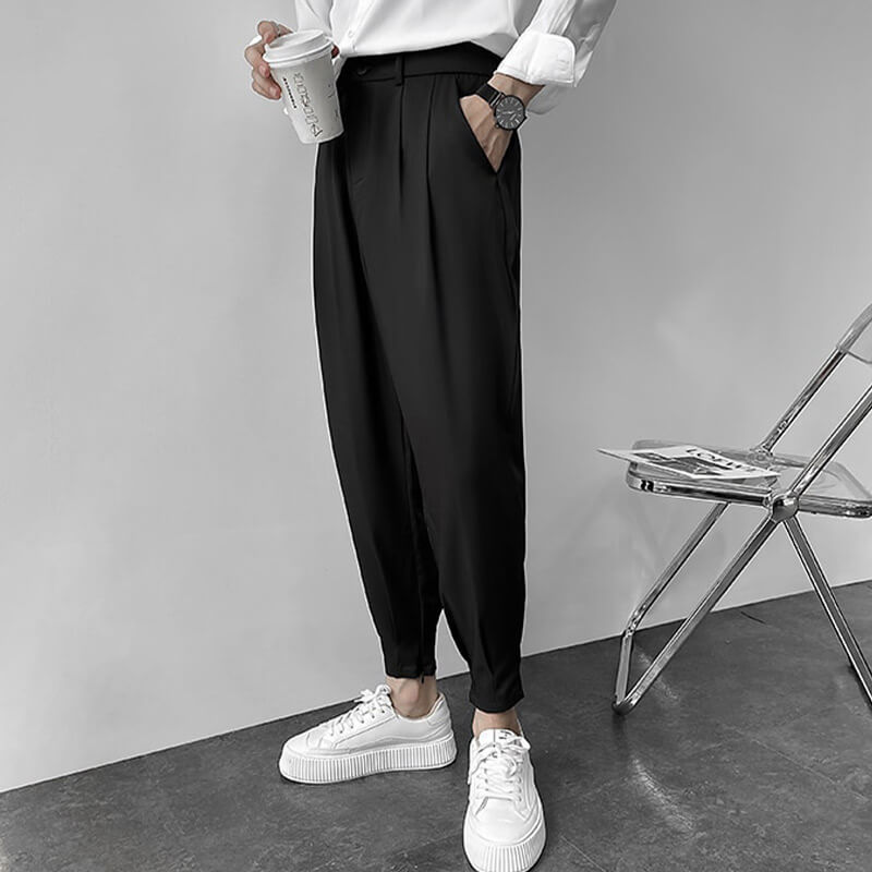 Men’s Solid Color Casual Harem Pants