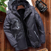 Men’s Storm-Resistant Jacket with Detachable Hood