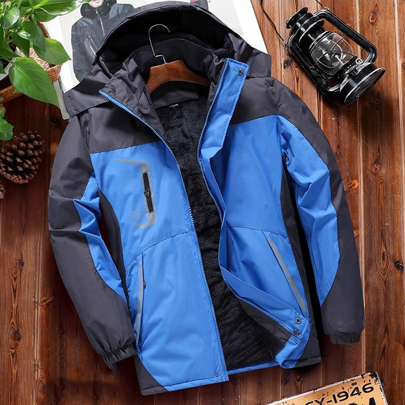 Men’s Storm-Resistant Jacket with Detachable Hood