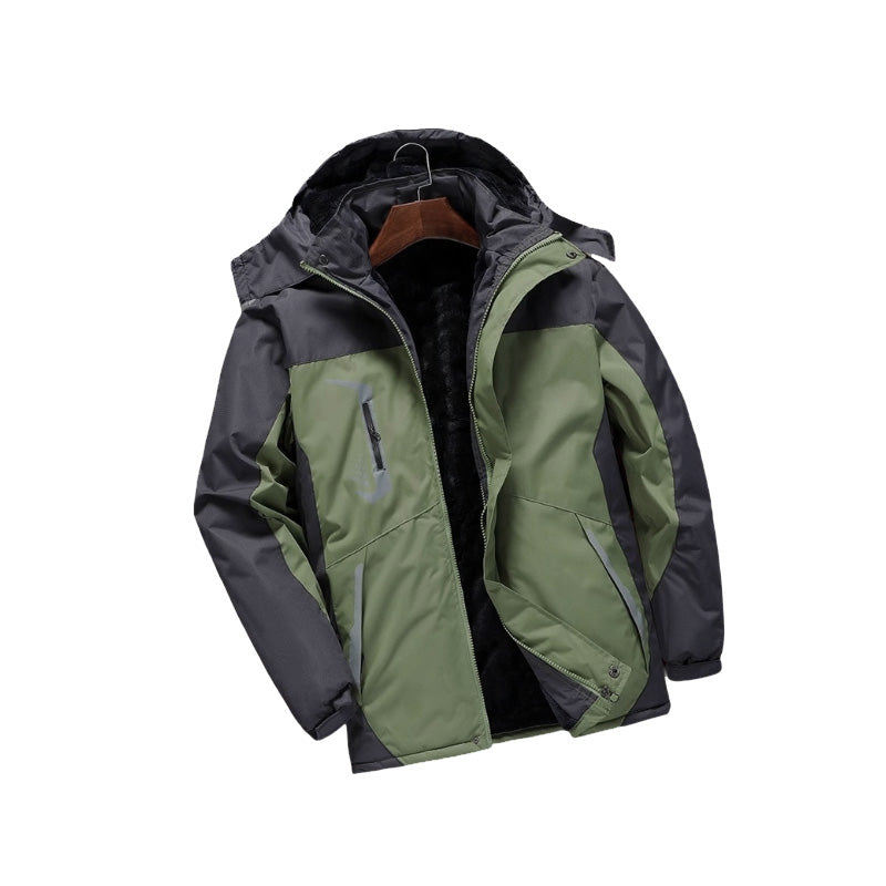 Men’s Storm-Resistant Jacket with Detachable Hood