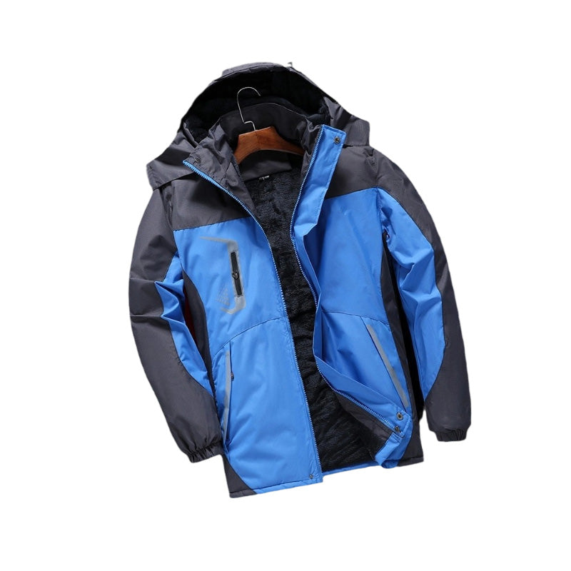Men’s Storm-Resistant Jacket with Detachable Hood