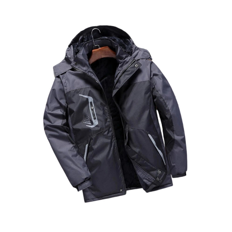 Men’s Storm-Resistant Jacket with Detachable Hood