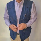 ☀️Men's Cotton Denim Vest-Plush Lining & Unlined Styles