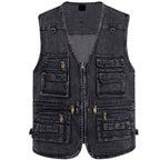 ☀️Men's Cotton Denim Vest-Plush Lining & Unlined Styles