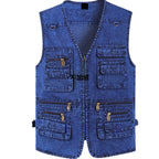 ☀️Men's Cotton Denim Vest-Plush Lining & Unlined Styles
