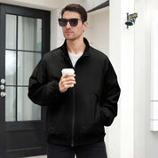 Men's Multicolor Stand Collar Jacket