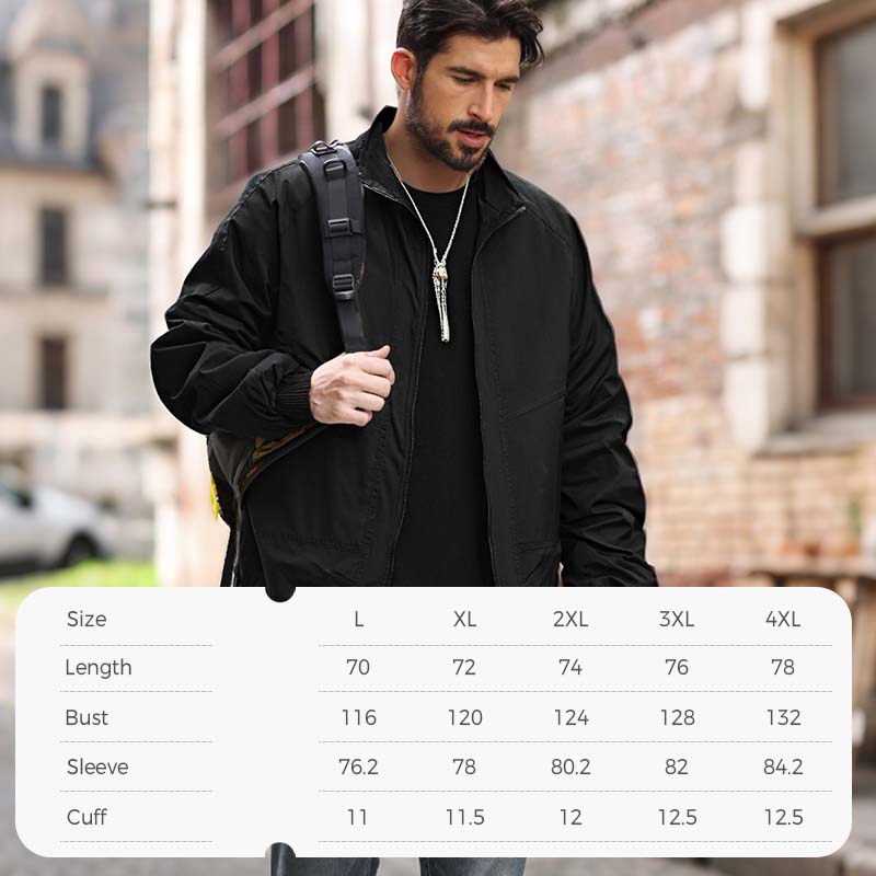 Men's Multicolor Stand Collar Jacket