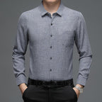 Men's Classic Multi-Color Button-Front Long-Sleeve Shirt