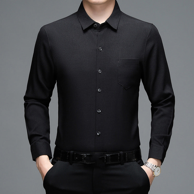 Men's Classic Multi-Color Button-Front Long-Sleeve Shirt