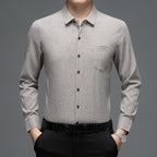 Men's Classic Multi-Color Button-Front Long-Sleeve Shirt