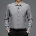 Men's Classic Multi-Color Button-Front Long-Sleeve Shirt