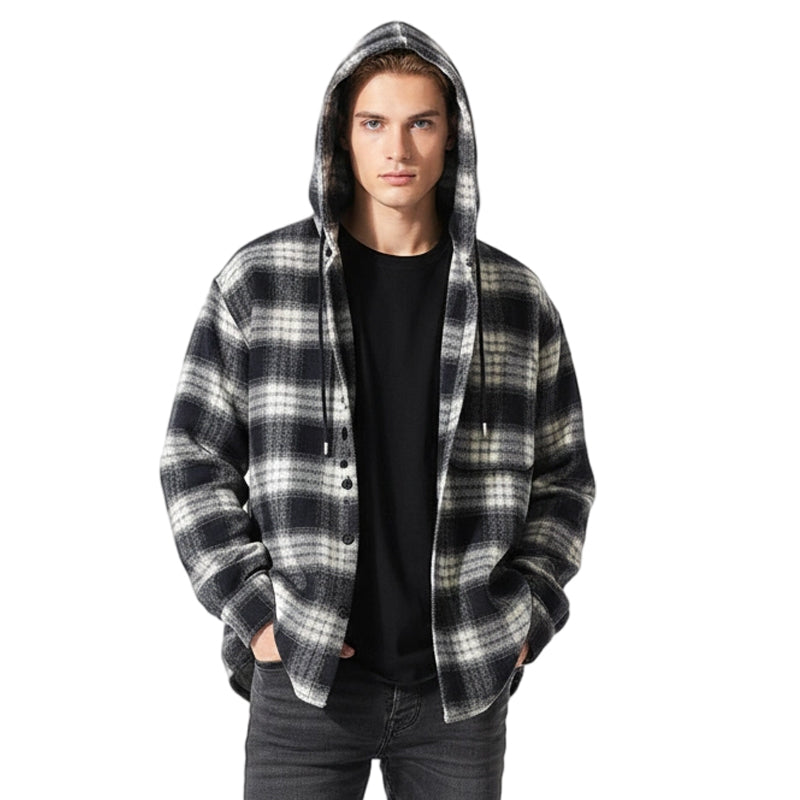 Men's Classic Plaid Hoodie