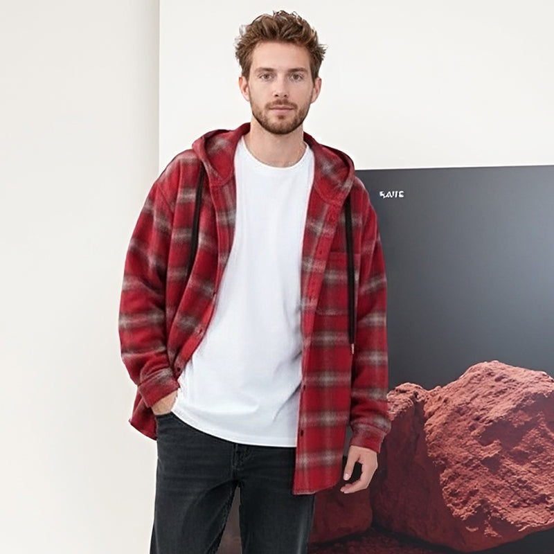 Men's Classic Plaid Hoodie