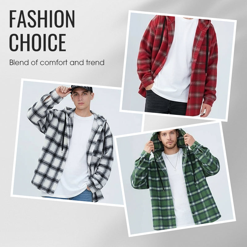 Men's Classic Plaid Hoodie