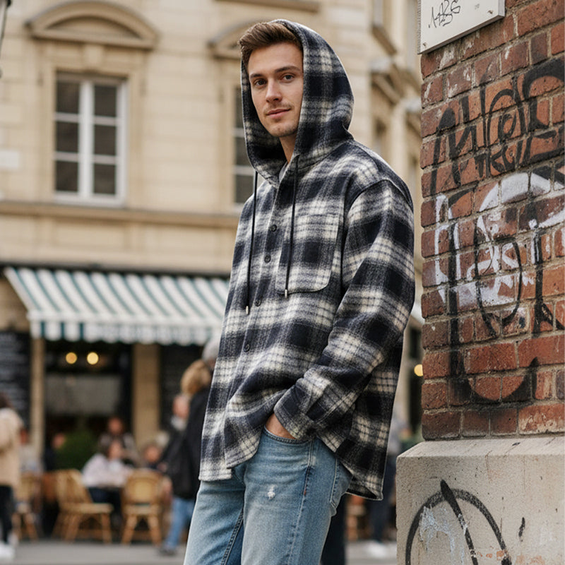 Men's Classic Plaid Hoodie