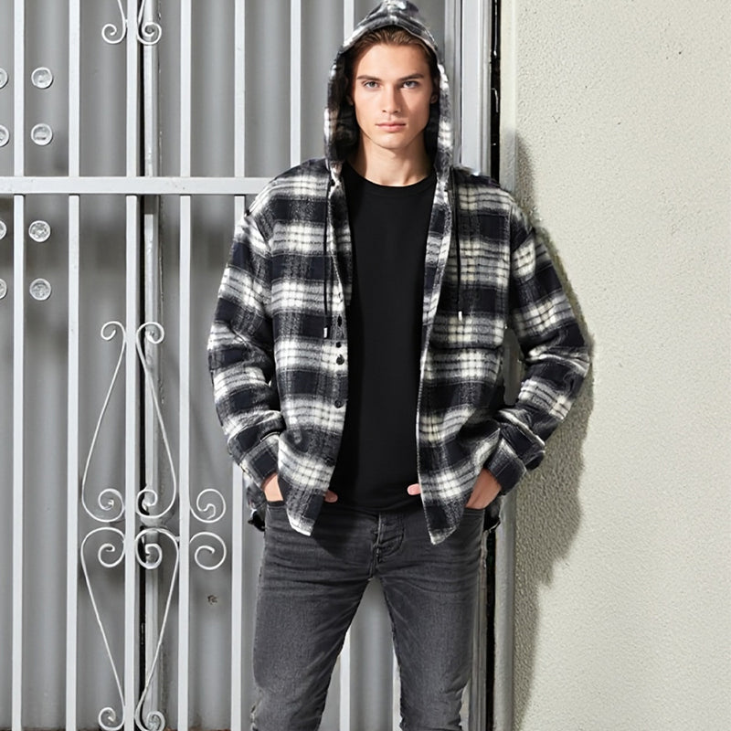 Men's Classic Plaid Hoodie
