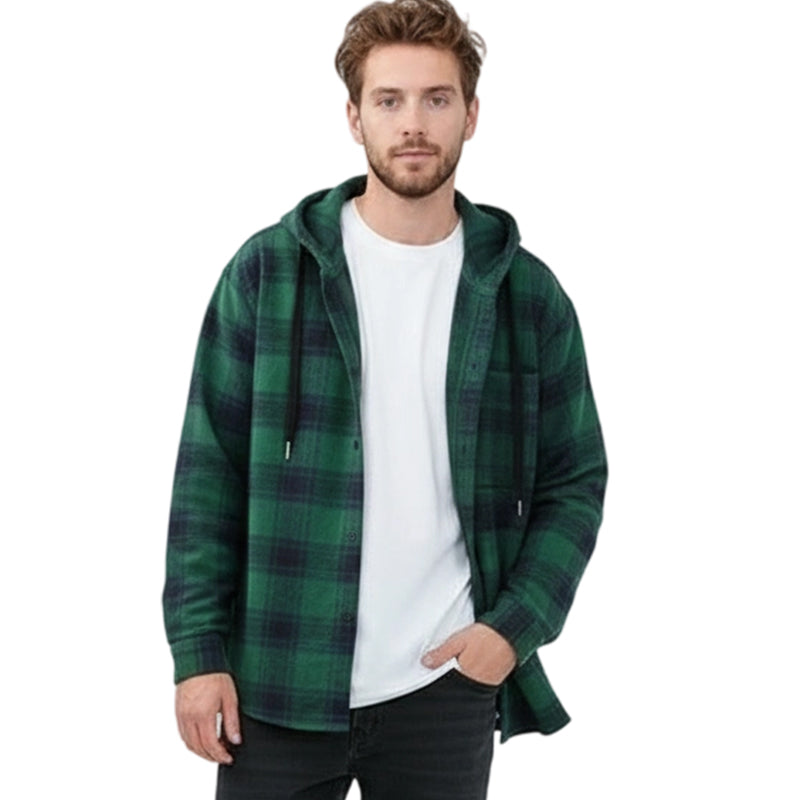 Men's Classic Plaid Hoodie