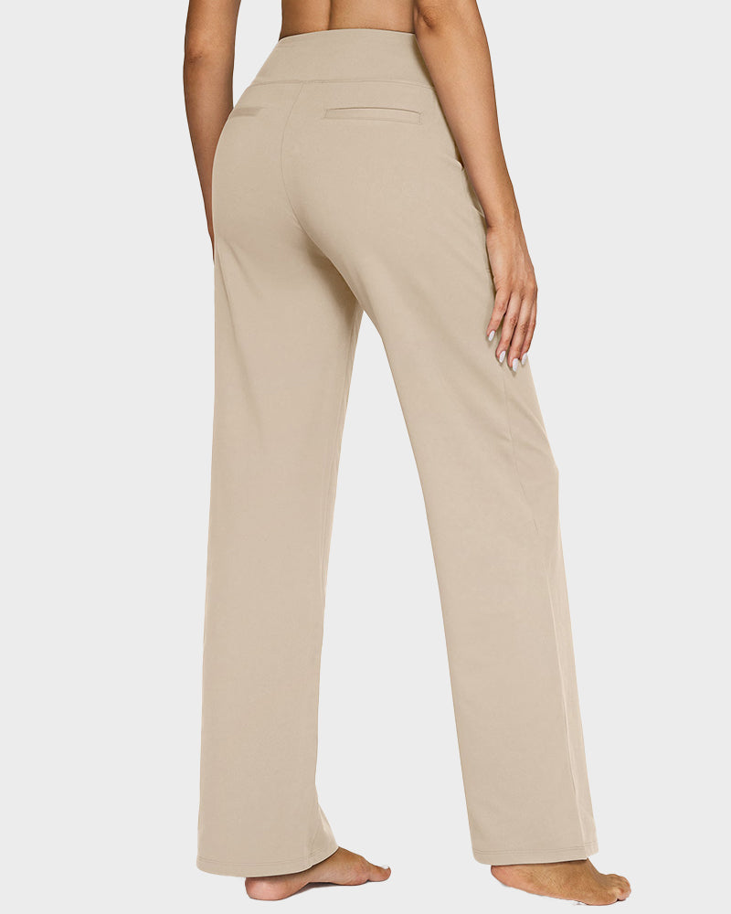 💖LAST DAY SALE 50% OFF💖Women's High Waist Stretch Casual Yoga Wide Leg Pants