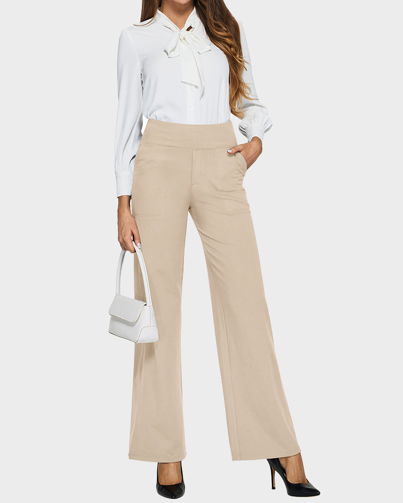 💖LAST DAY SALE 50% OFF💖Women's High Waist Stretch Casual Yoga Wide Leg Pants