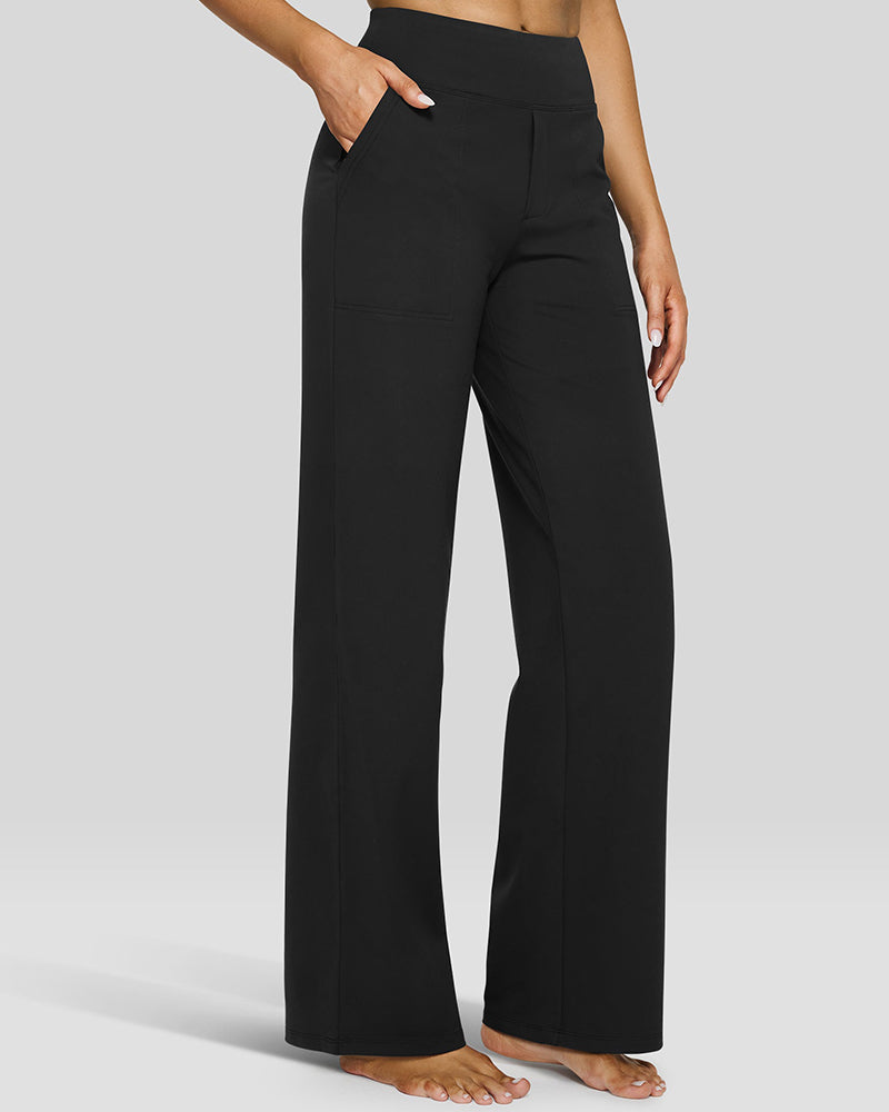 💖LAST DAY SALE 50% OFF💖Women's High Waist Stretch Casual Yoga Wide Leg Pants