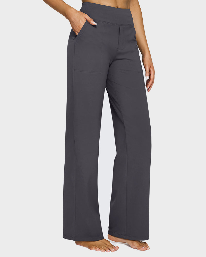 💖LAST DAY SALE 50% OFF💖Women's High Waist Stretch Casual Yoga Wide Leg Pants