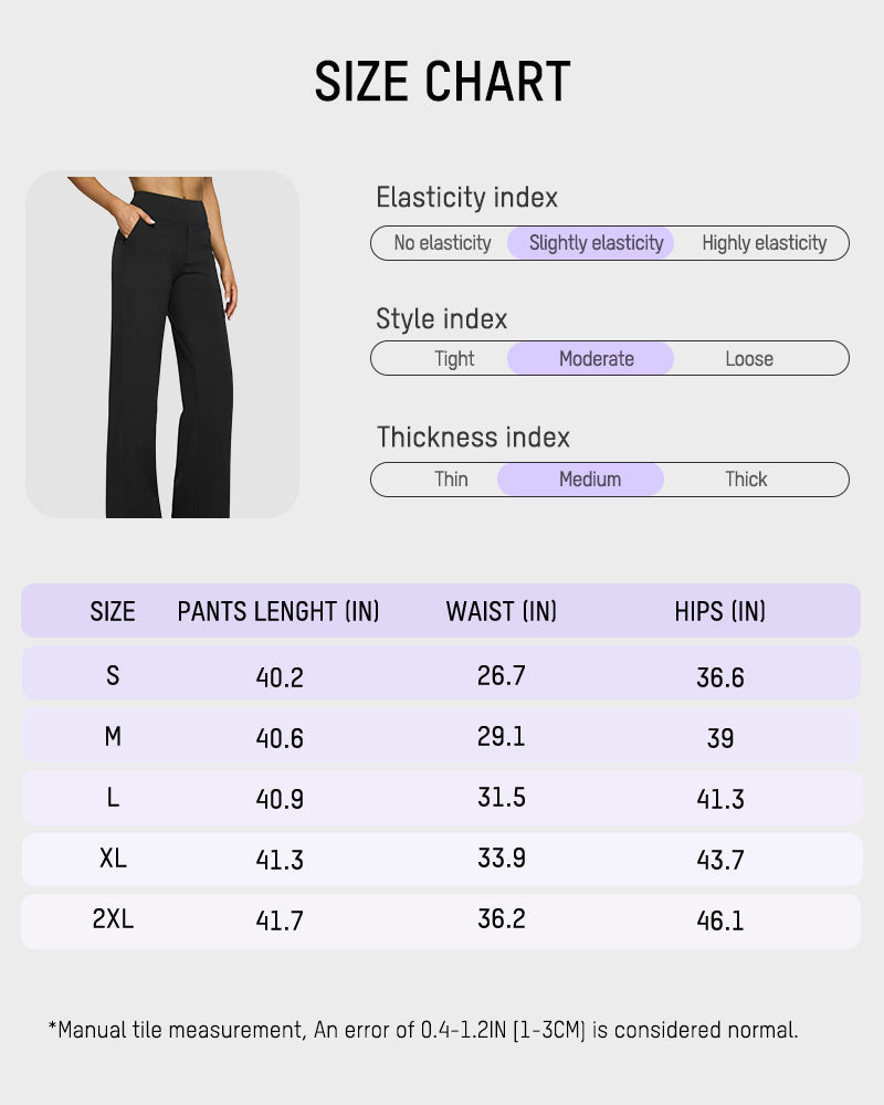 💖LAST DAY SALE 50% OFF💖Women's High Waist Stretch Casual Yoga Wide Leg Pants