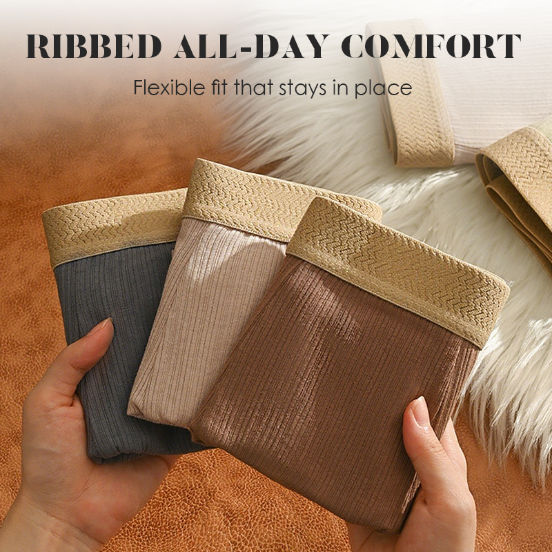 Men's Light Luxury Breathable Ribbed Boxer Briefs