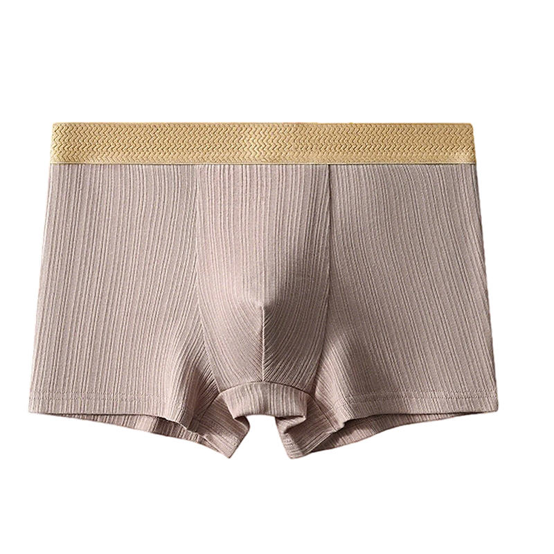 Men's Light Luxury Breathable Ribbed Boxer Briefs
