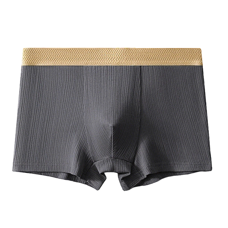 Men's Light Luxury Breathable Ribbed Boxer Briefs
