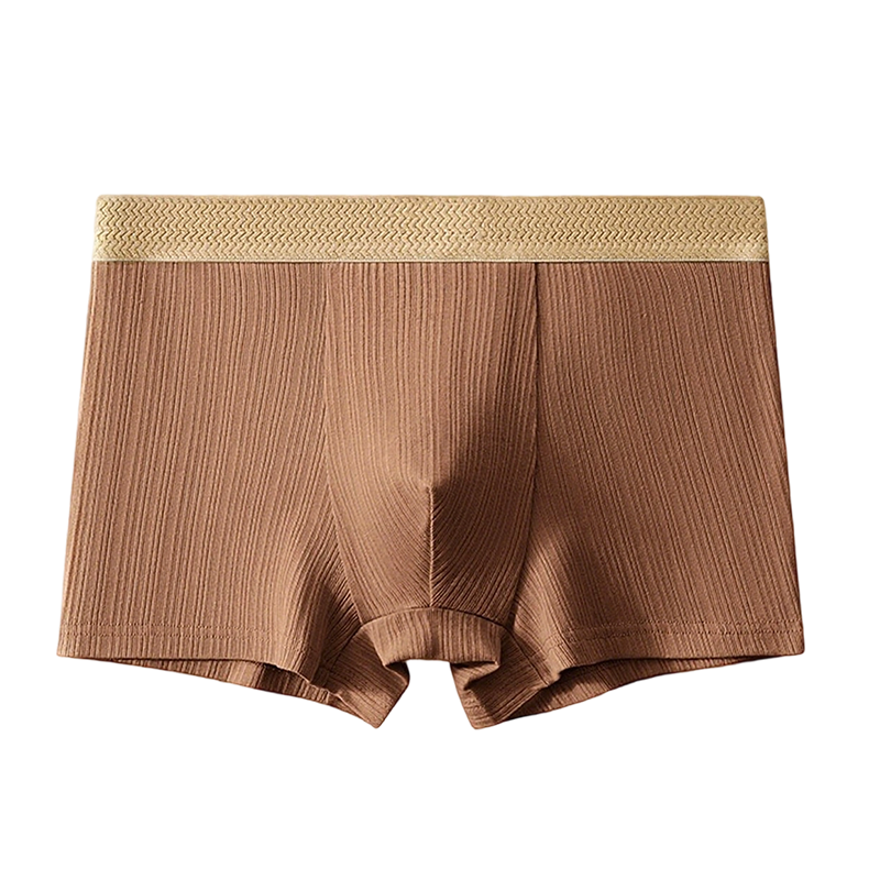 Men's Light Luxury Breathable Ribbed Boxer Briefs