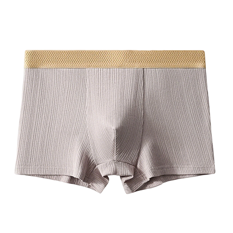 Men's Light Luxury Breathable Ribbed Boxer Briefs