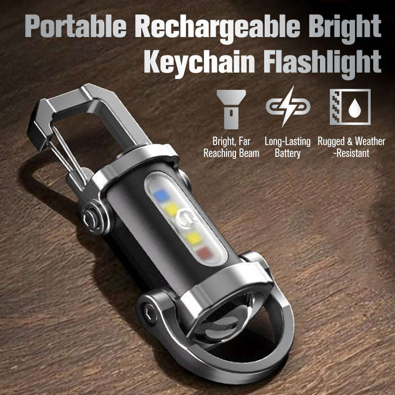 💡USB-C Rechargeable Keychain Flashlight | 500 Lumens EDC Mini Light, IPX6 Waterproof⚡⚡