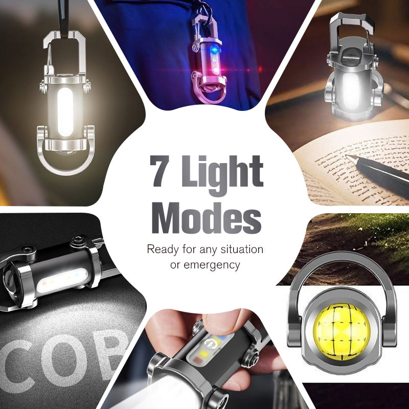 💡USB-C Rechargeable Keychain Flashlight | 500 Lumens EDC Mini Light, IPX6 Waterproof⚡⚡